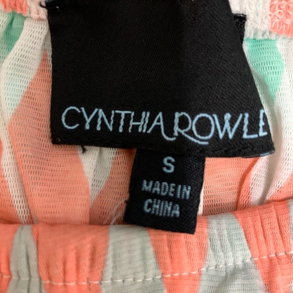 Cynthia Rowley Small Dress Sleeveless Waterfall - Picture 4 of 4